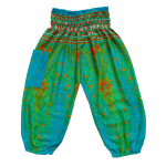 Kinderbroek XL kids Peacock turqupoise